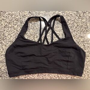 Lululemon Athletica Black Cross-Back Sports Bra